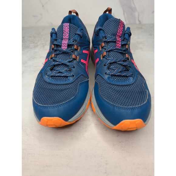Asics Gel-Venture 8 Womens Trail Running Shoes - Size 9.5 Blue Papaya 1012A706 - Picture 2 of 8